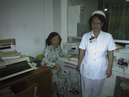 The office clerk Ms. Betsy and TAN Jimis